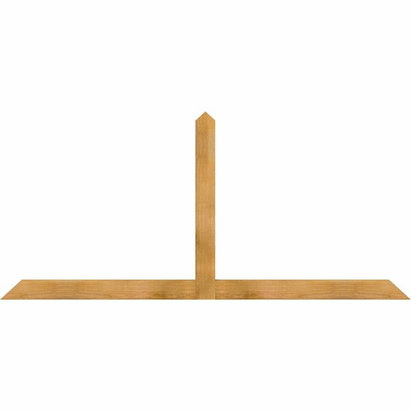 Ekena Millwork Portland Rough Sawn Timber Gable Bracket, Western Red Cedar, 84"W x 38"H x 2"D x 4"F, 11/12 Pitch GBW084X38X0204POR00RWR - main